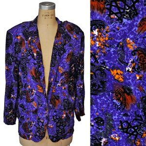 Vintage 80s Purple G.B.H. International Blazer